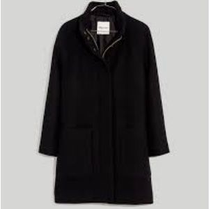 Madewell estate cocoon coat large L black NWOT